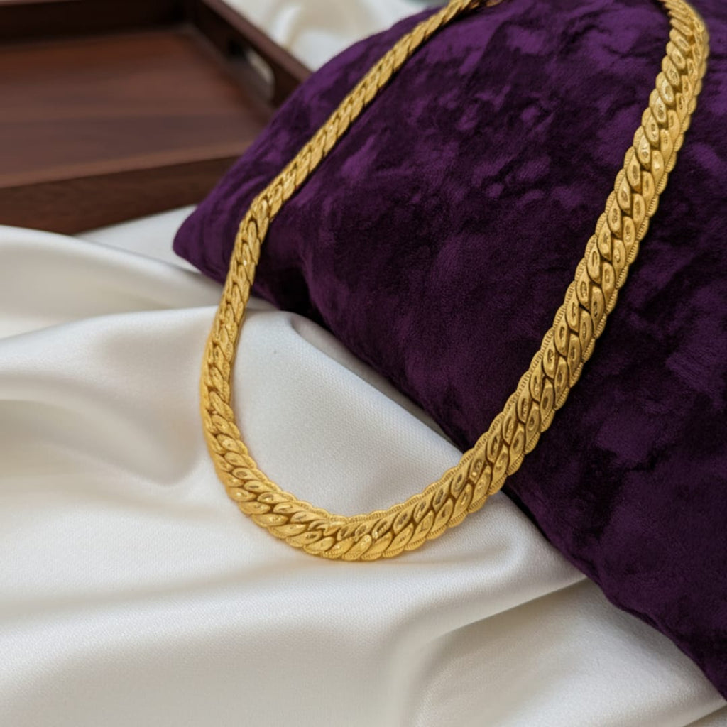 Micro Gold Plated Cuban Link Chain