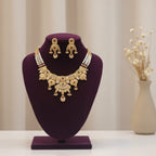 Rajwadi Nakshi Necklace Set with Earrings