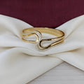 Western Heart Loop Gold Kada Bangle