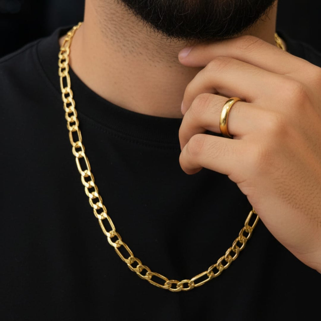 Micro Gold Plated Figaro Link Chain