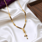 One Gram Gold Mangalsutra with Tassel Pendant