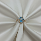 Sky Blue CZ Ring