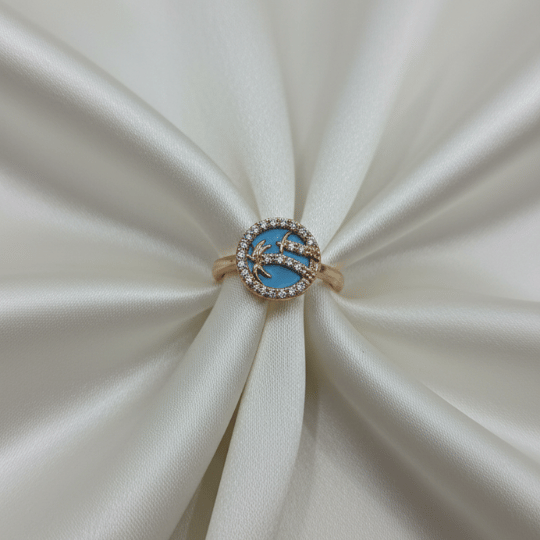 Sky Blue CZ Ring