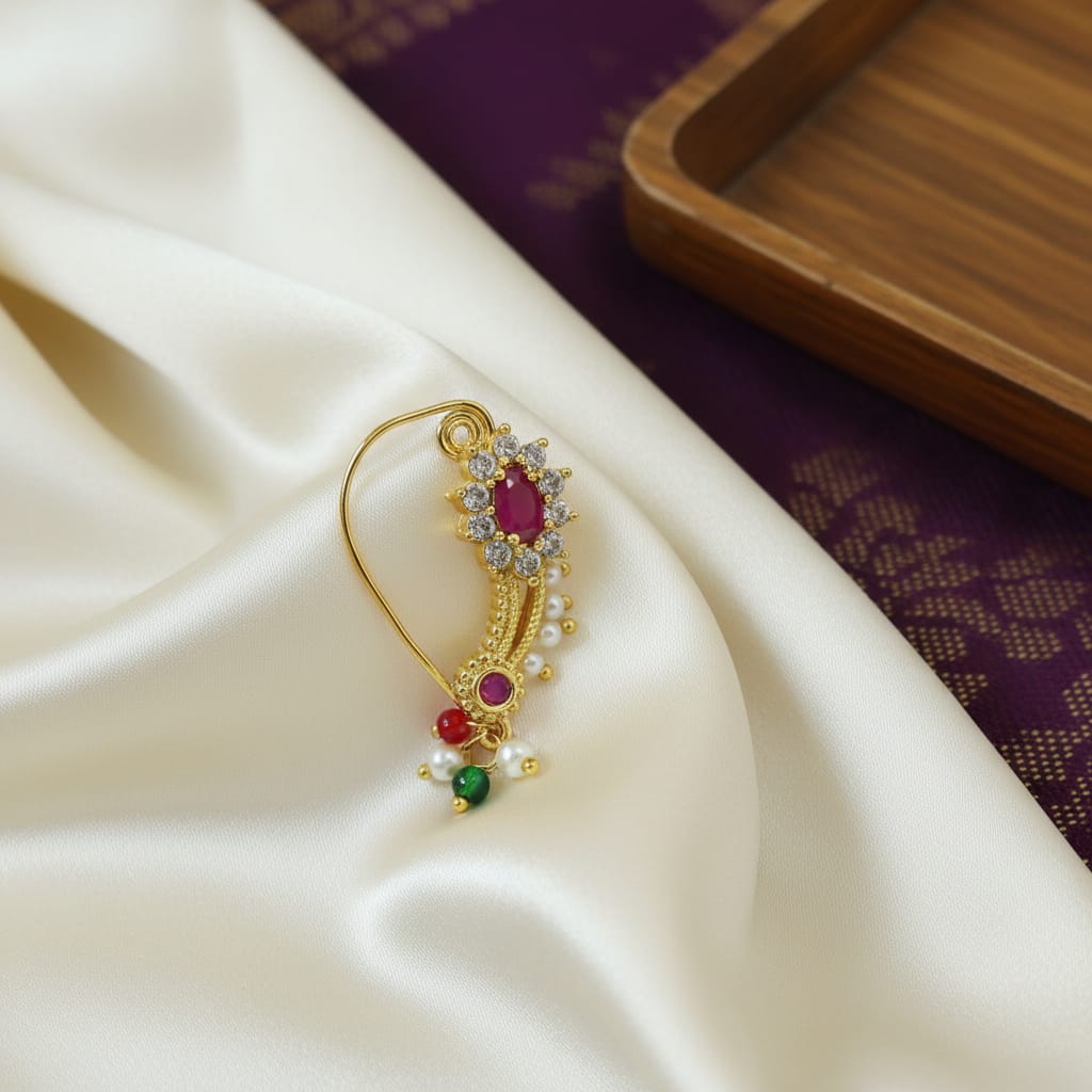 Stone and Beads Beaded Naths