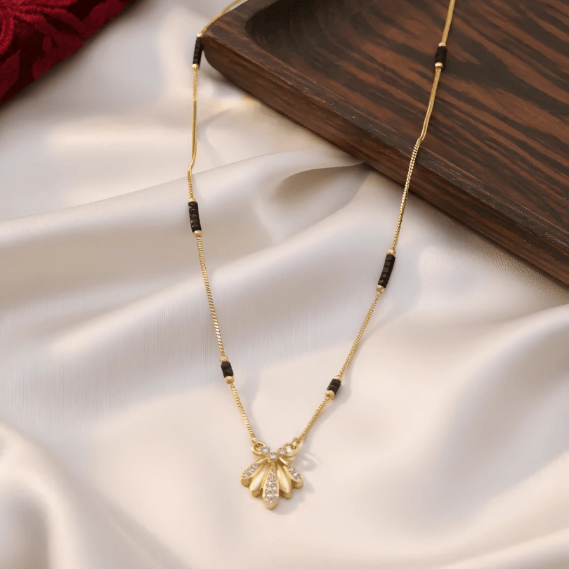 1 Gram Gold  CZ Mangalsutra