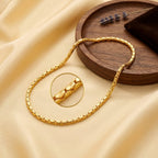 Micro Gold Plated Oval Link Chain