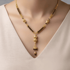 One Gram Gold Mangalsutra with Tassel Pendant