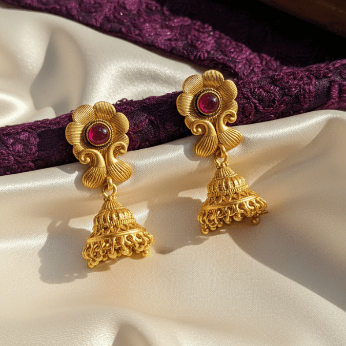 Rajwadi Mint Meenakari Necklace Set with Jhumka Earrings