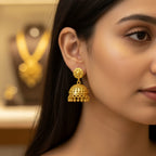 Micro Gold Plated Jhumka Earrings