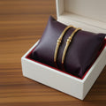 1 Gram Gold Ball Accent Kada Bangles – Pair