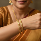 1 Gram Gold Bangles Diamond Cut