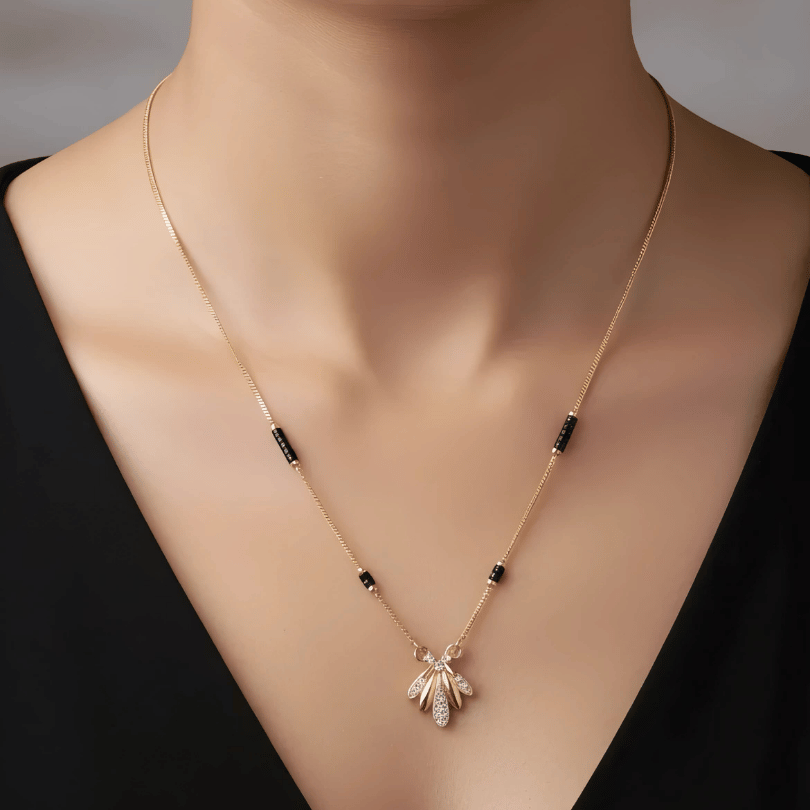 1 Gram Gold  CZ Mangalsutra