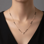 1 Gram Gold Solitaire CZ Mangalsutra