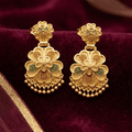 Micro Forming Gold Floral Earrings