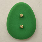 Petite Open-Petal Gold Flower Stud Earrings