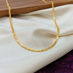 Micro Gold Twisted Scale Chain