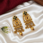 Rajwadi Antique Gold Nakshi Necklace Set