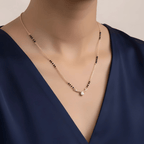 1 Gram Gold Solitaire CZ Mangalsutra