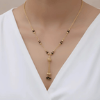 1 Gram Gold Mangalsutra with Tassel Pendant