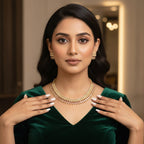 Rajwadi Antique Gold Necklace Set