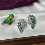 CZ Swirl Pendant Set with Earrings