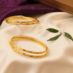 One Gram Gold checkered Bangles