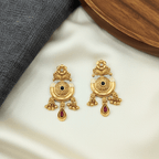 Rajwadi Chandbali Necklace Set with Earrings