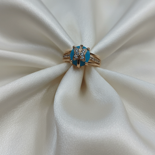 Maharanii Turquoise Blossom Ring