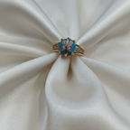 Maharanii Turquoise Blossom Ring