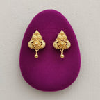 Rajwadi Filigree Gold-Tone Stud Earrings