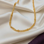 Micro Gold Plated Multi-Strand Bar Chain