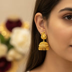Micro Gold Plated Peacock Jhumka