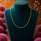 Micro Gold Plated Rope Chain