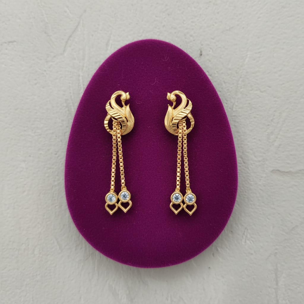 Floral Disc Gold Ruby Meenakari Jhumka Earrings