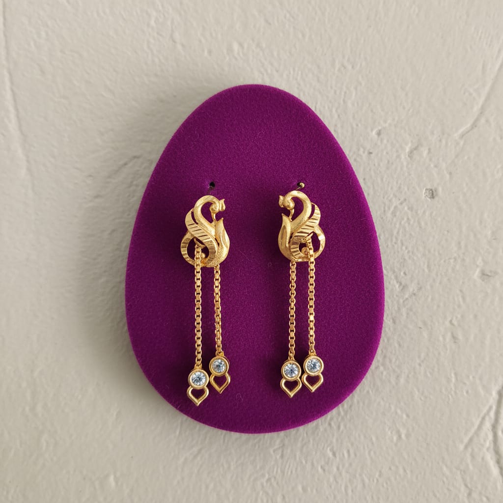 Floral Disc Gold Ruby Meenakari Jhumka Earrings