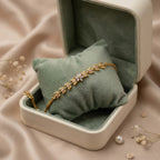 Micro Gold Forming CZ Snowflake Flower Bracelet