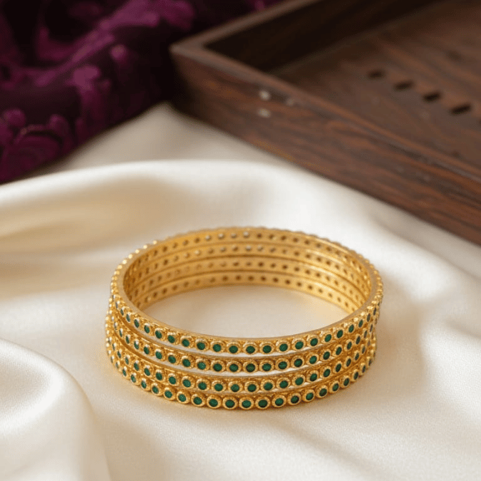 One Gram Gold pancholam  Bangles