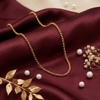 Micro Gold Plated Rolo Chain