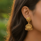 Micro Gold Plated Jhumka Earrings