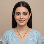 CZ Heart Pendant Mangalsutra
