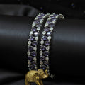 CZ Rhodium Pear & Round Tennis Bangles