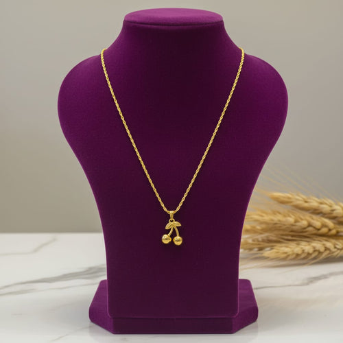 Chain Pendant with Micro Gold Chain