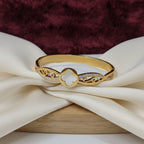 Clover Blossom Gold-Tone Bangle