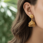 Micro Gold Plated Jhumka Earrings