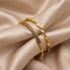 Dailywear Matt Sarpni Bangle — Antique Textured
