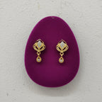 Diamond Square Pave Drop Earrings