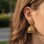 Micro Gold Plated Jhumka Earrings