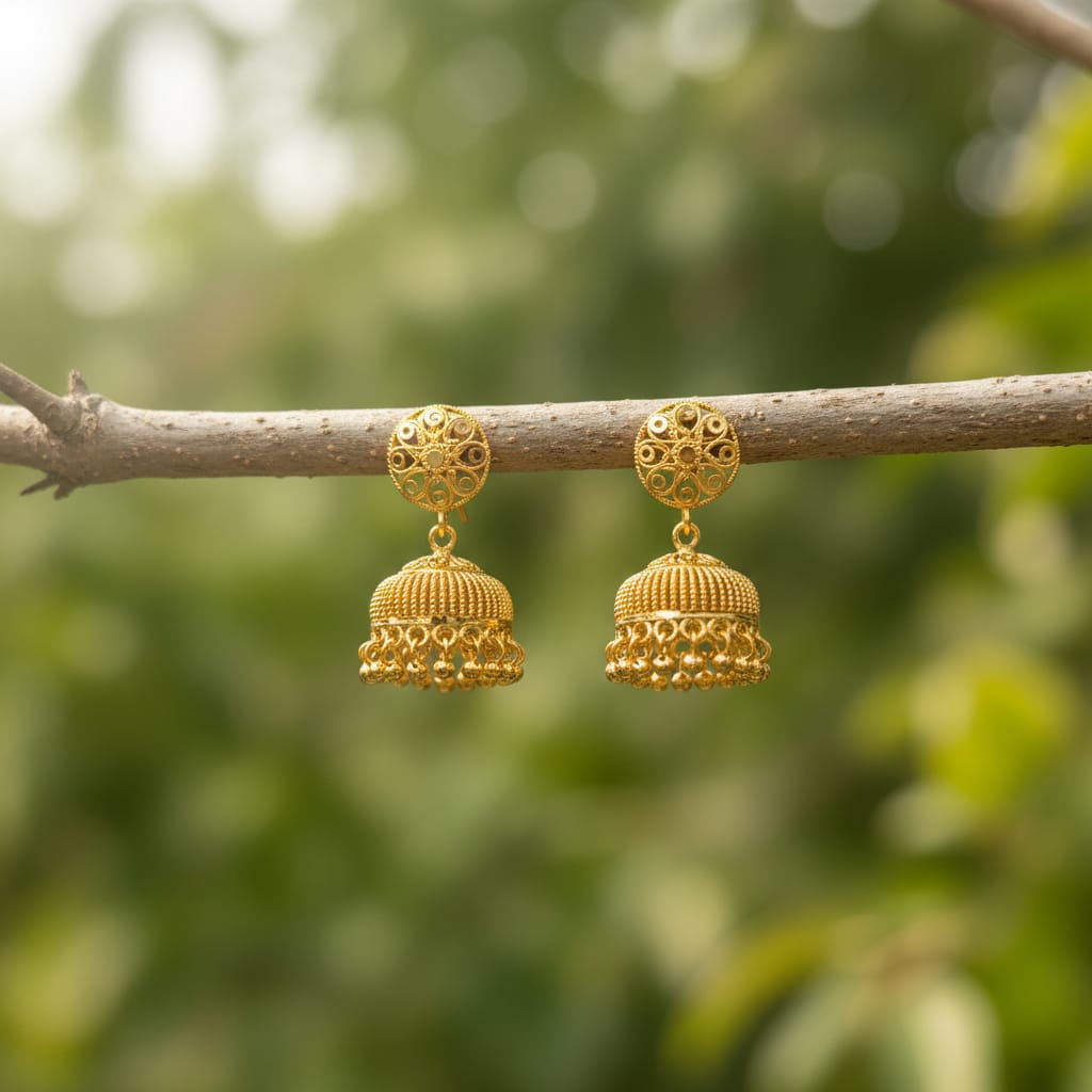 Elegant Micro Gold Jhumki Collection