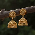 Micro Gold Plated Big Jhumka Earrings