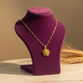 Floral Bloom Micro Gold Pendant Chain